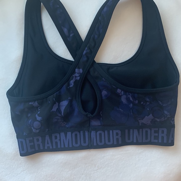 Under armor purple and black sports bra - Picture 2 of 3